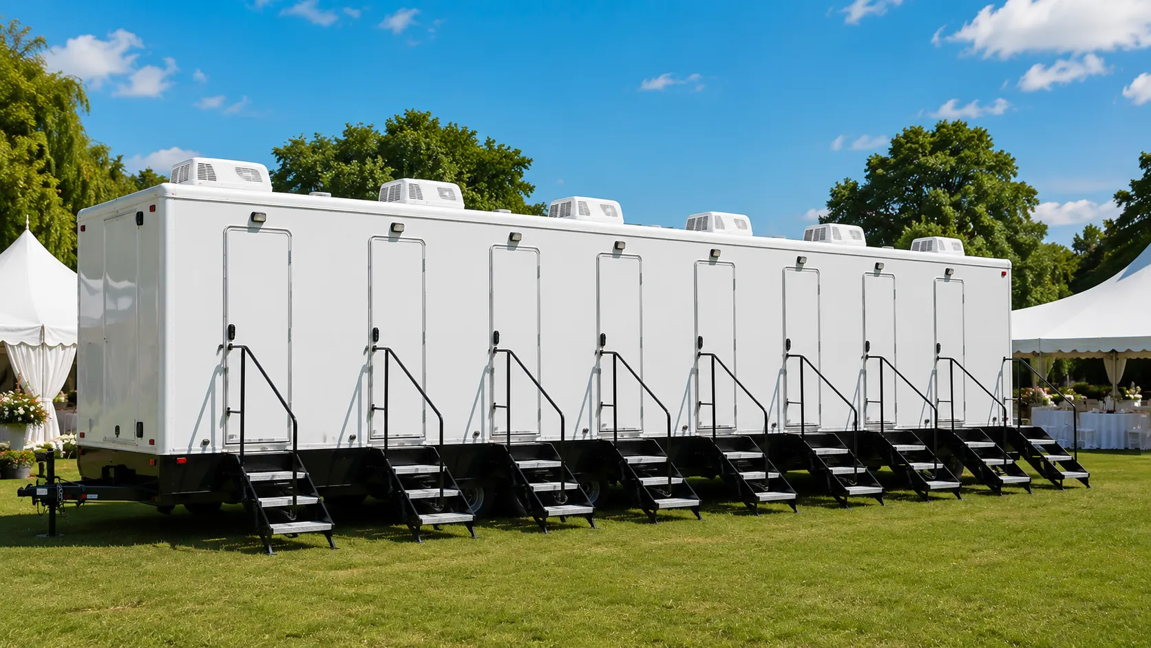 8 Stall Restroom Trailer in Alexandria, VA
